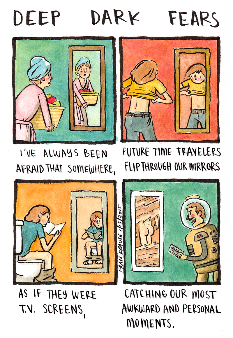 Illustration for article titled Fran Krause's Deep Dark Fears Book Is Full of Things You Didn't Know To Be Afraid Of